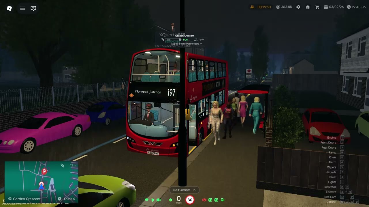 Roblox Croydon 197 Flood(Shift)Driving Sim Server CTC(FH)-NJS