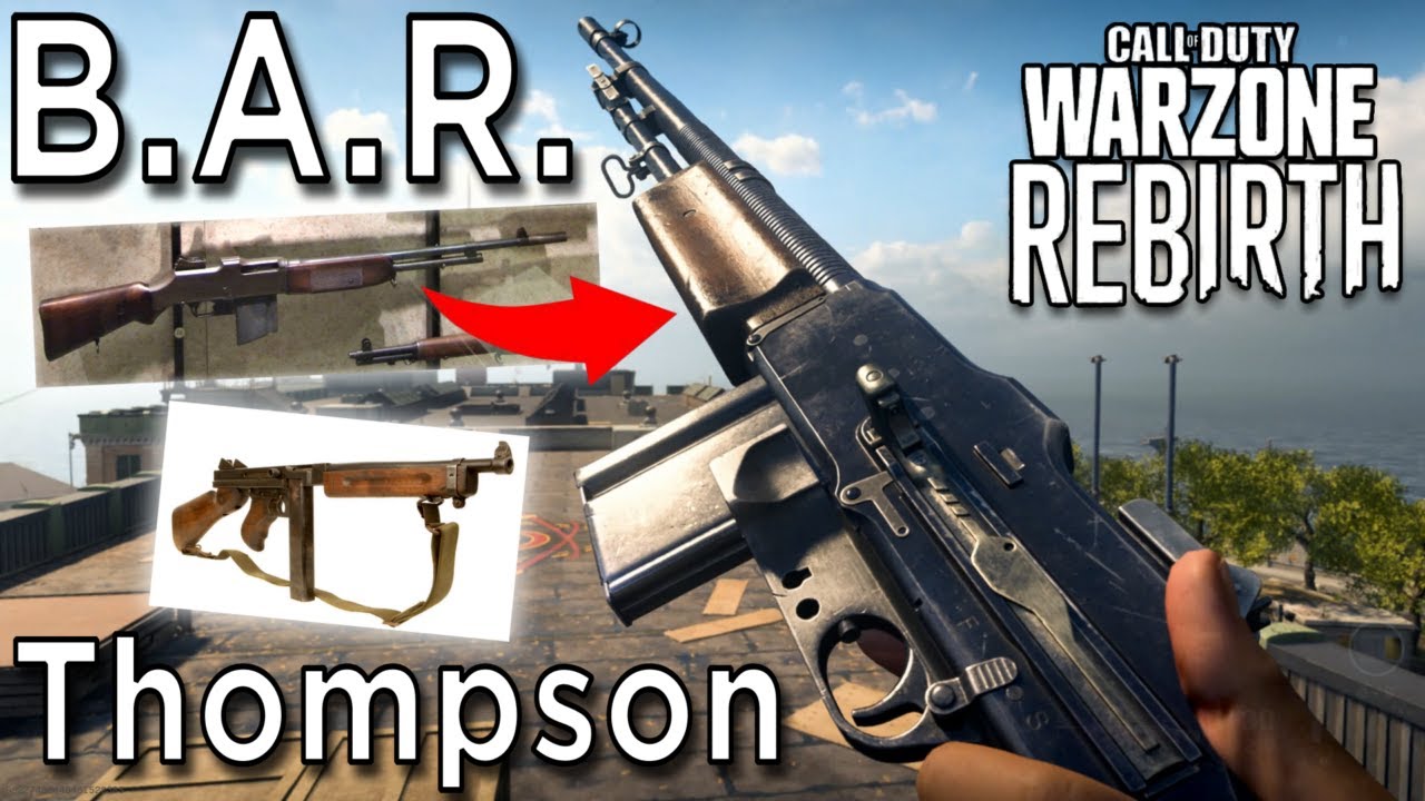 M1918 B.A.R. & M1A1 Thompson Historically Accurate Warzone Rebirth Island Payload PS5 Gameplay
