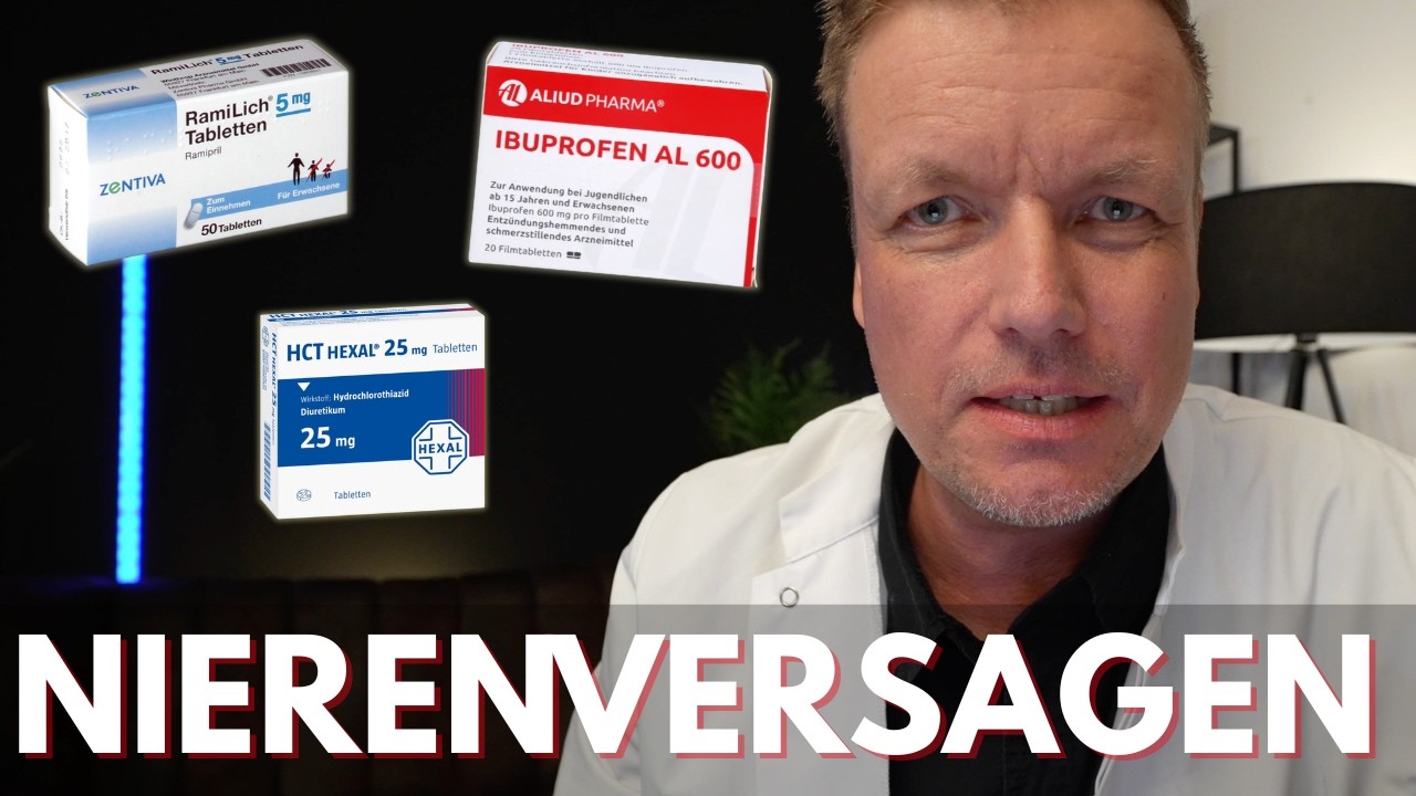 Ibuprofen + Ramipril + Wassertablette = Nierenversagen. Warum erkl&auml;rt mein neues Video.