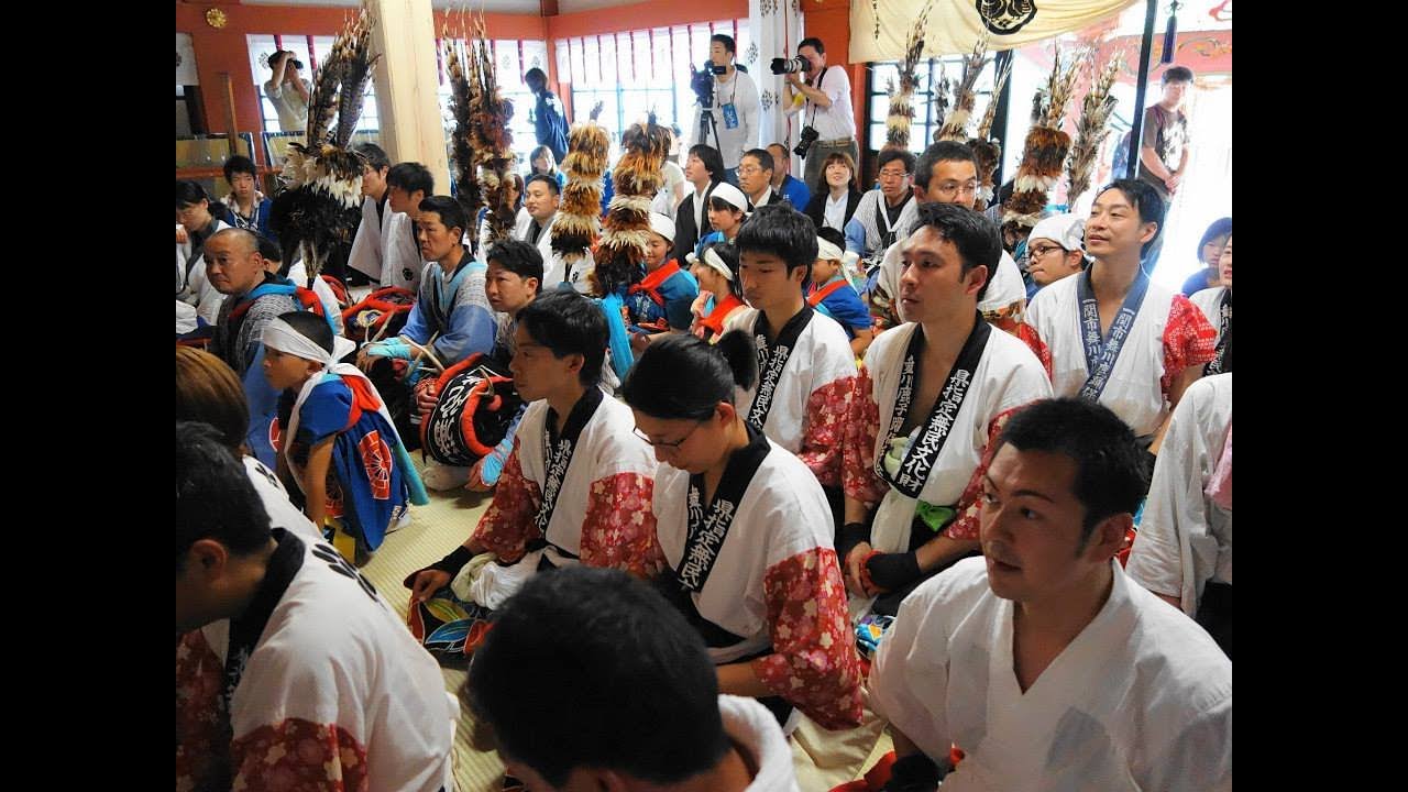 太鼓踊り系鹿踊　遠野郷八幡宮奉納交流会　2014年6月4日
