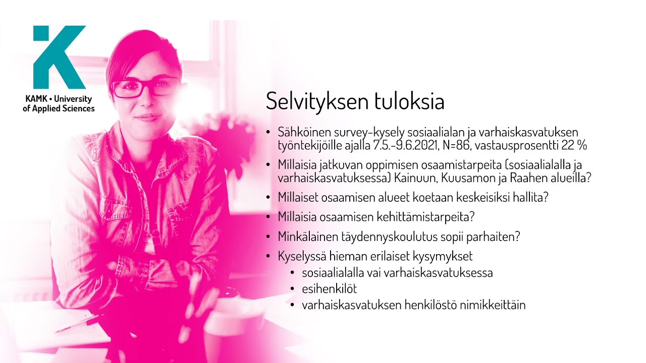 Selvitys osaamis- ja kehittämistarpeista varhaiskasvatuksessa ja sosiaalialalla (JOKSA-hanke)