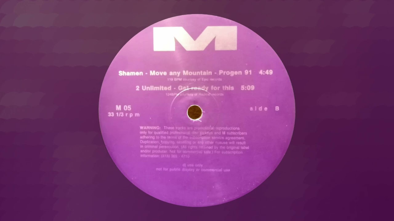 The Shamen - Move Any Mountain - Progen 91 (Steve Masters Remix)