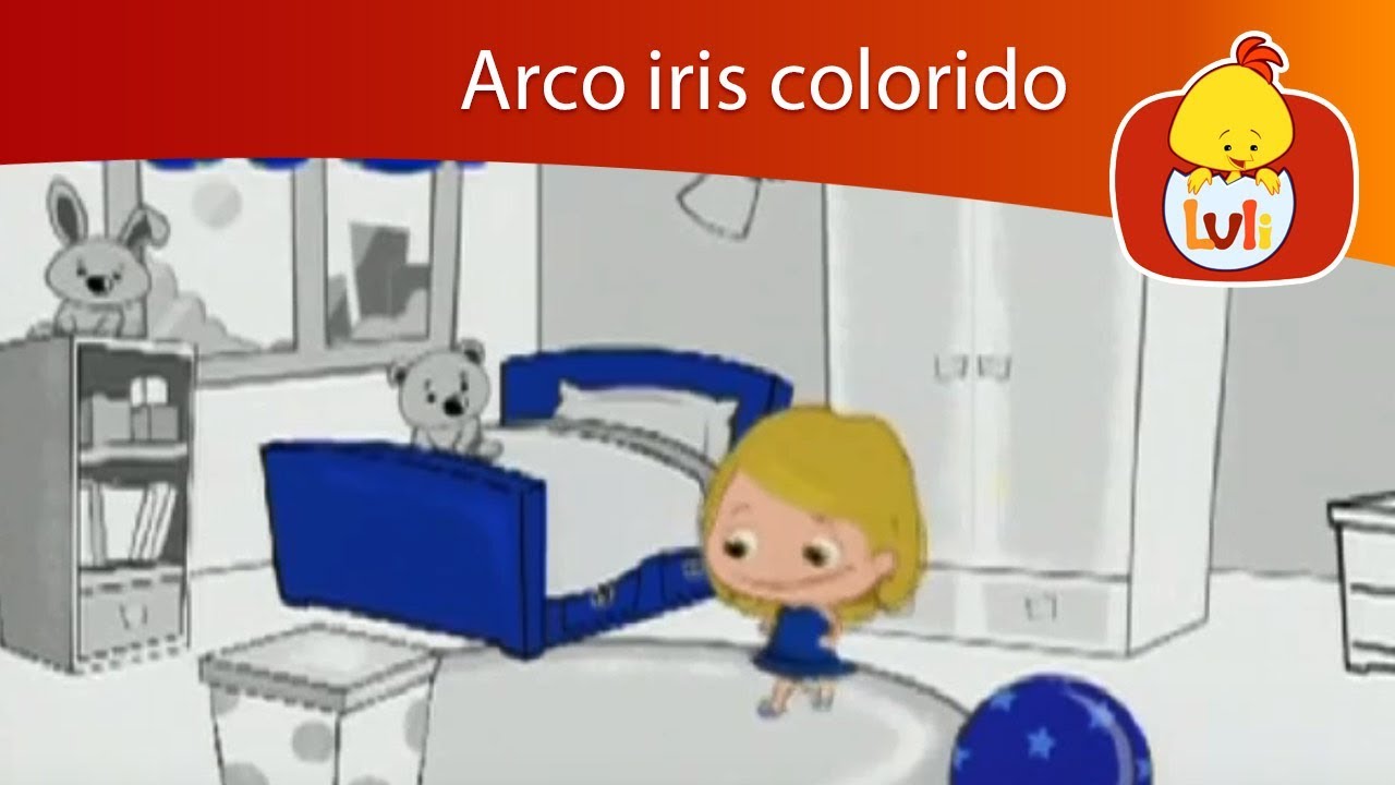Arco iris colorido - El color azul - Luli TV