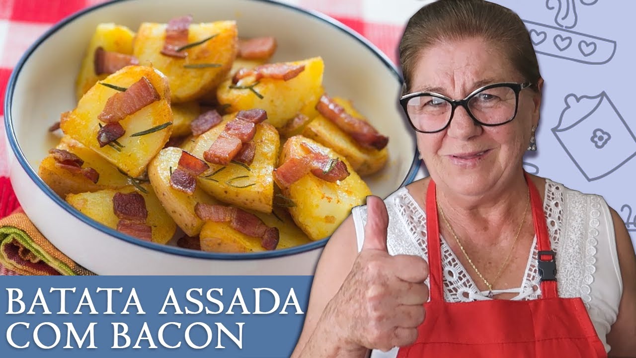 COMO FAZER BATATA ASSADA COM BACON FÁCIL E RÁPIDO! | Delícias da Vandinha