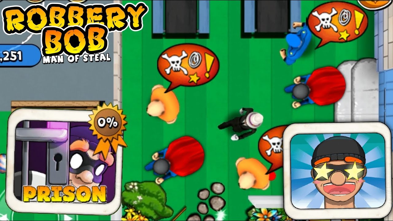 Robbery Bob - Prison Chapter Gameplay Walkthrough Ep 70