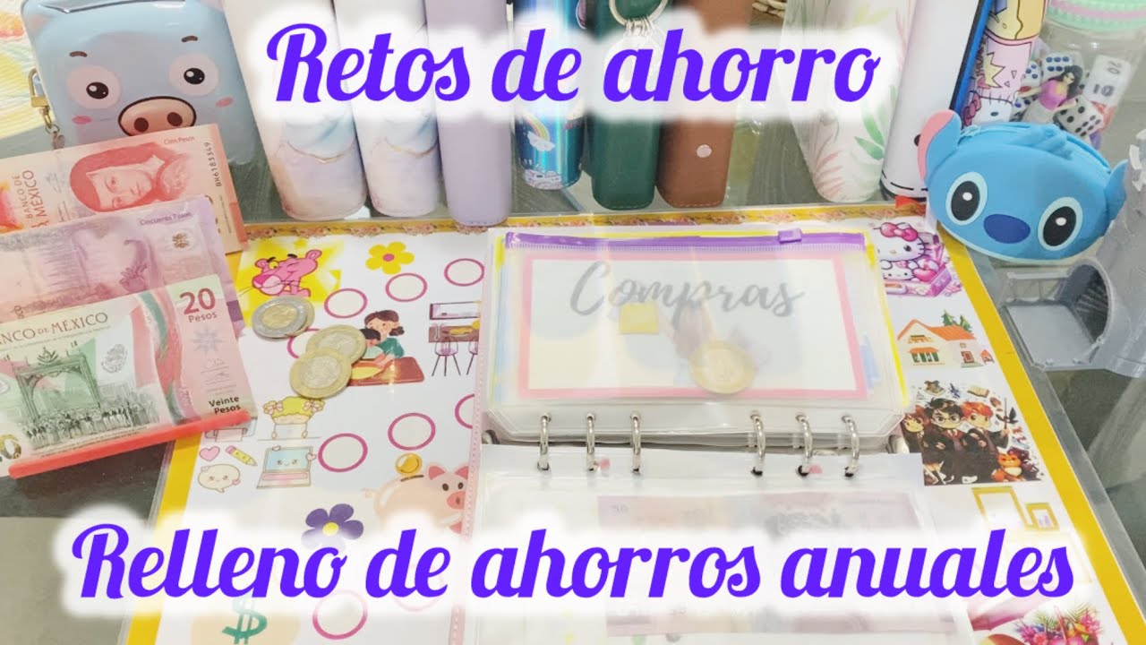 ✅RETOS DE AHORRO Y RELLENO DE AHORROS ANUALES💌💵 /#ahorros #retosdeahorro #ahorrosanuales