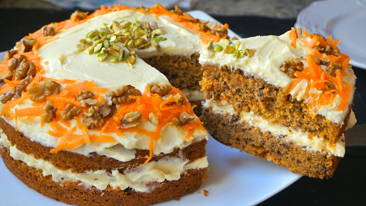 Tarta de zanahoria o carrot cake. Muy fácil y riquísima
