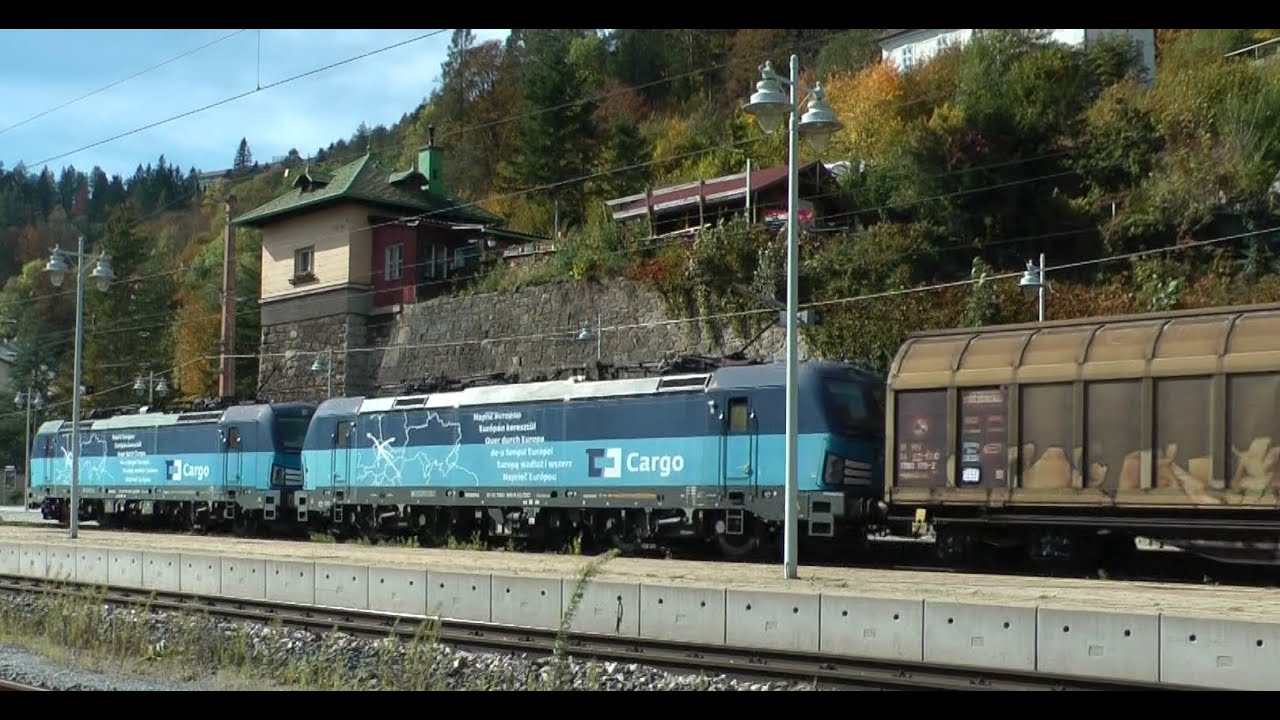 DIE SEMMERINGBAHN - Bhf. Semmering  5 Oktober 2022 - Sorry der stürmische Wind versaut die Aufnahmen