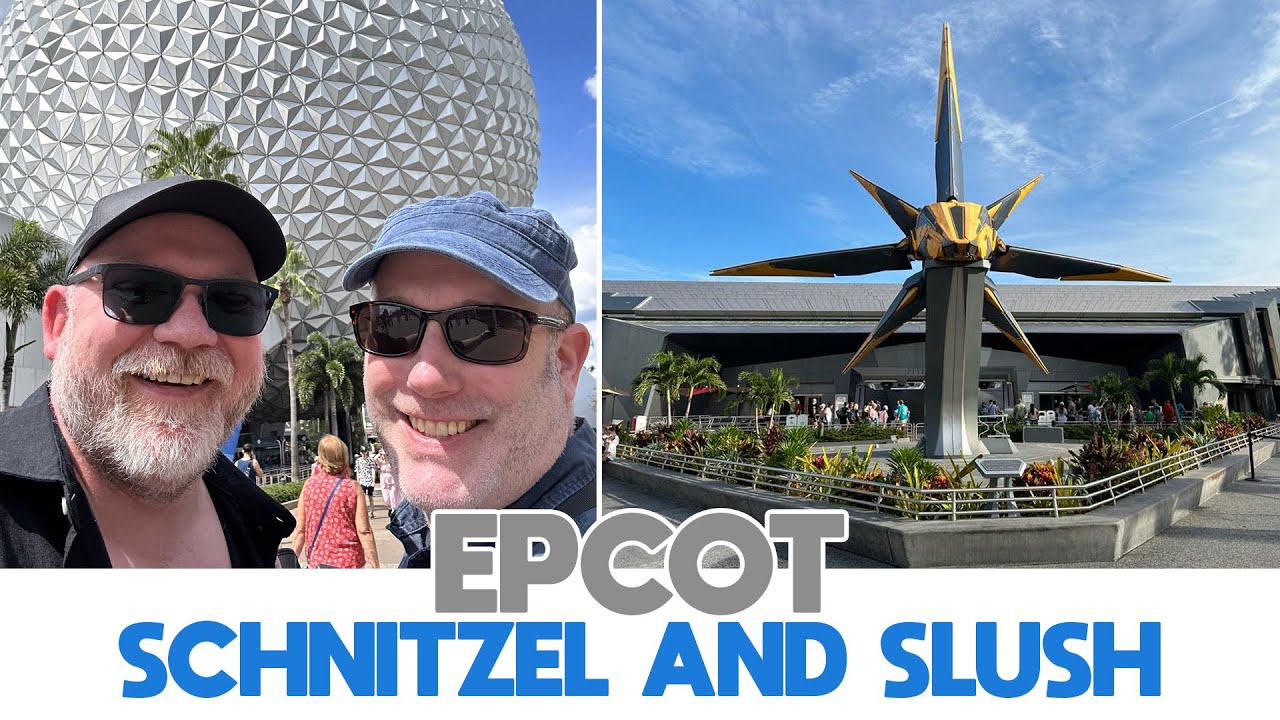 EPCOT, Schnitzel & Slush || Eating at Biergarten in Germany || Skyliner from Pop Century