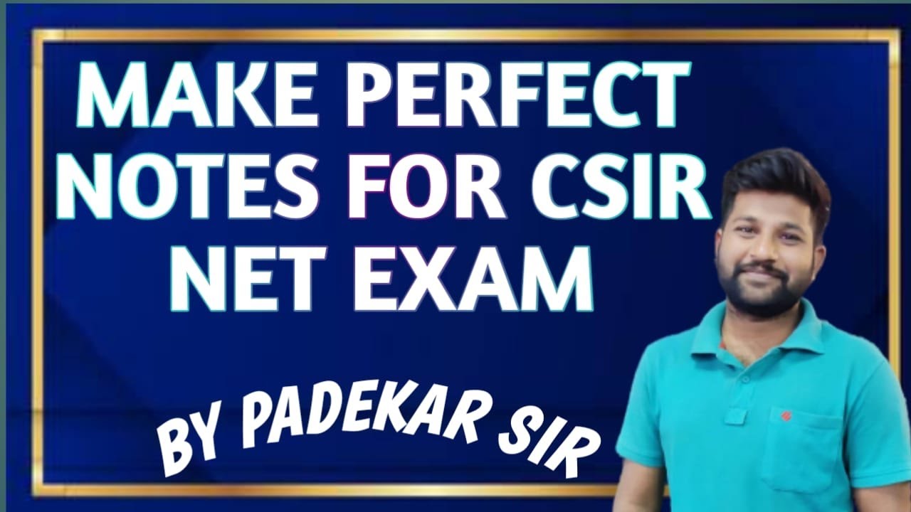 HOW TO MAKE A PERFECT NOTES FOR CSIR NET EXAM || D PHYSICS ||