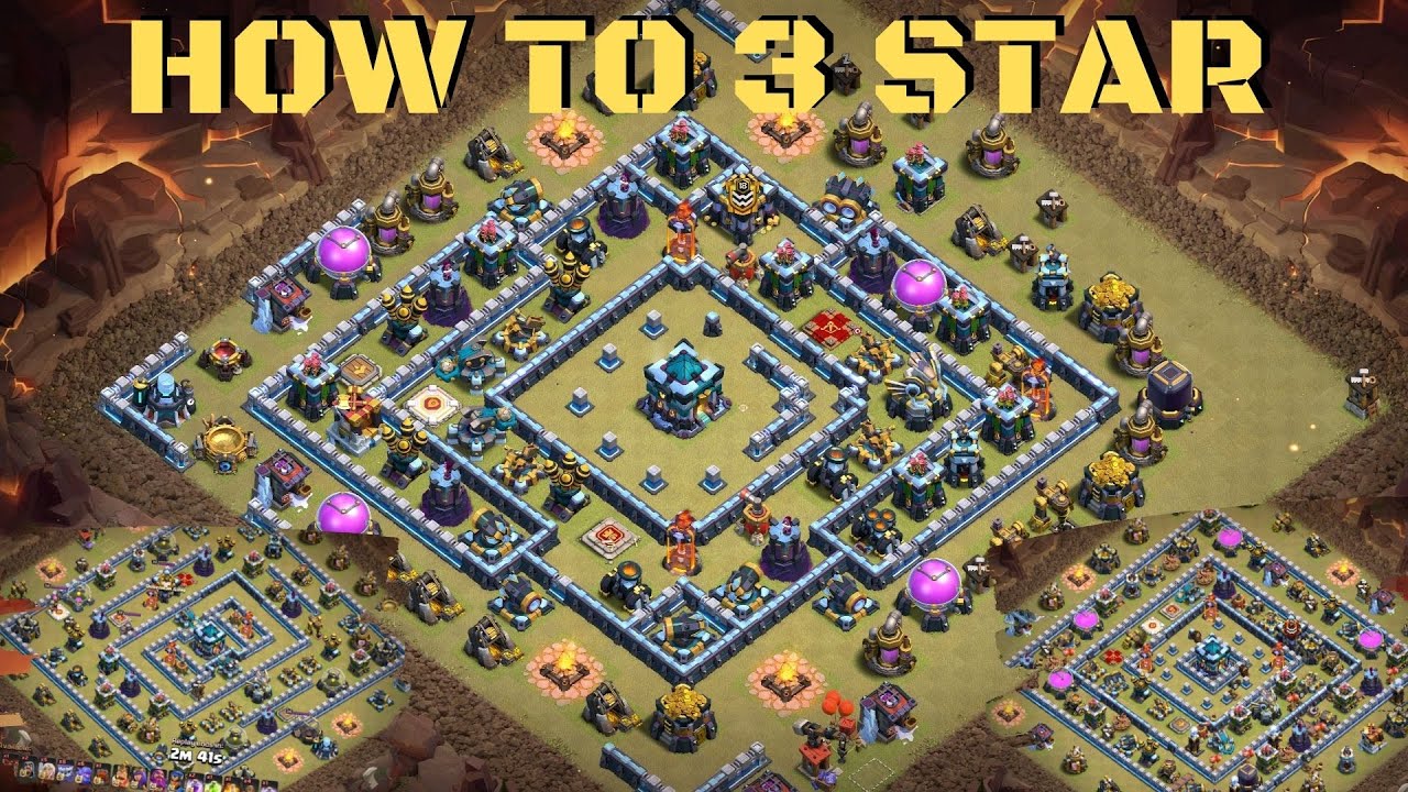 How to three star on very popular th 13 ring base ! th 13 popular base 3 star / Clash of Clans