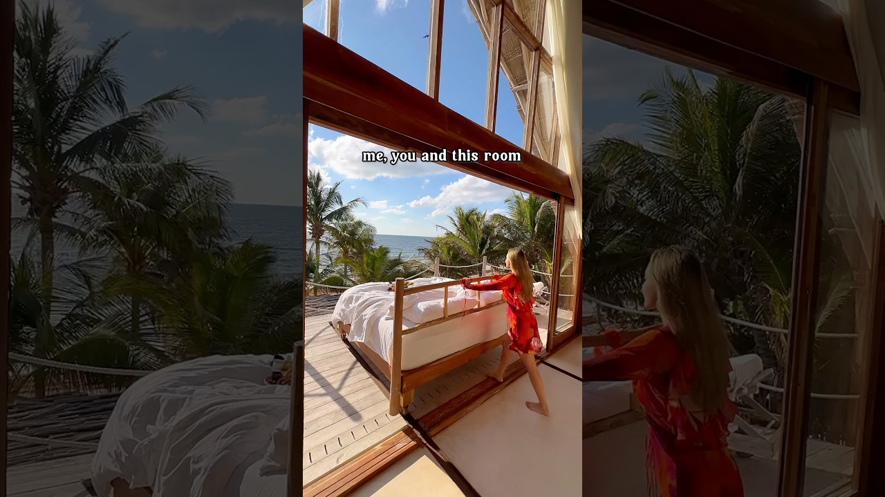 The CRAZIEST hotel room in Mexico! 🤯 #luxuryhotel #hotel #tulum