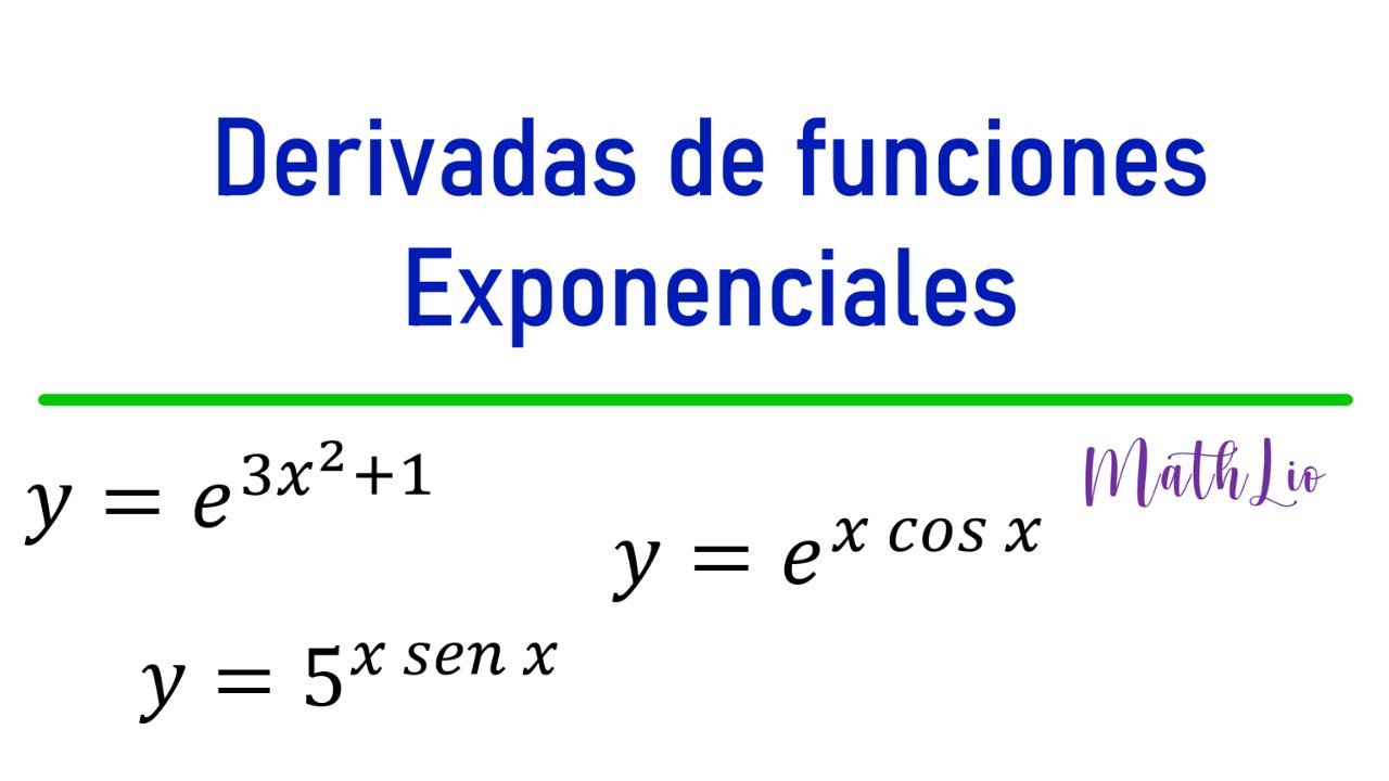 Derivadas de Funciones Exponenciales