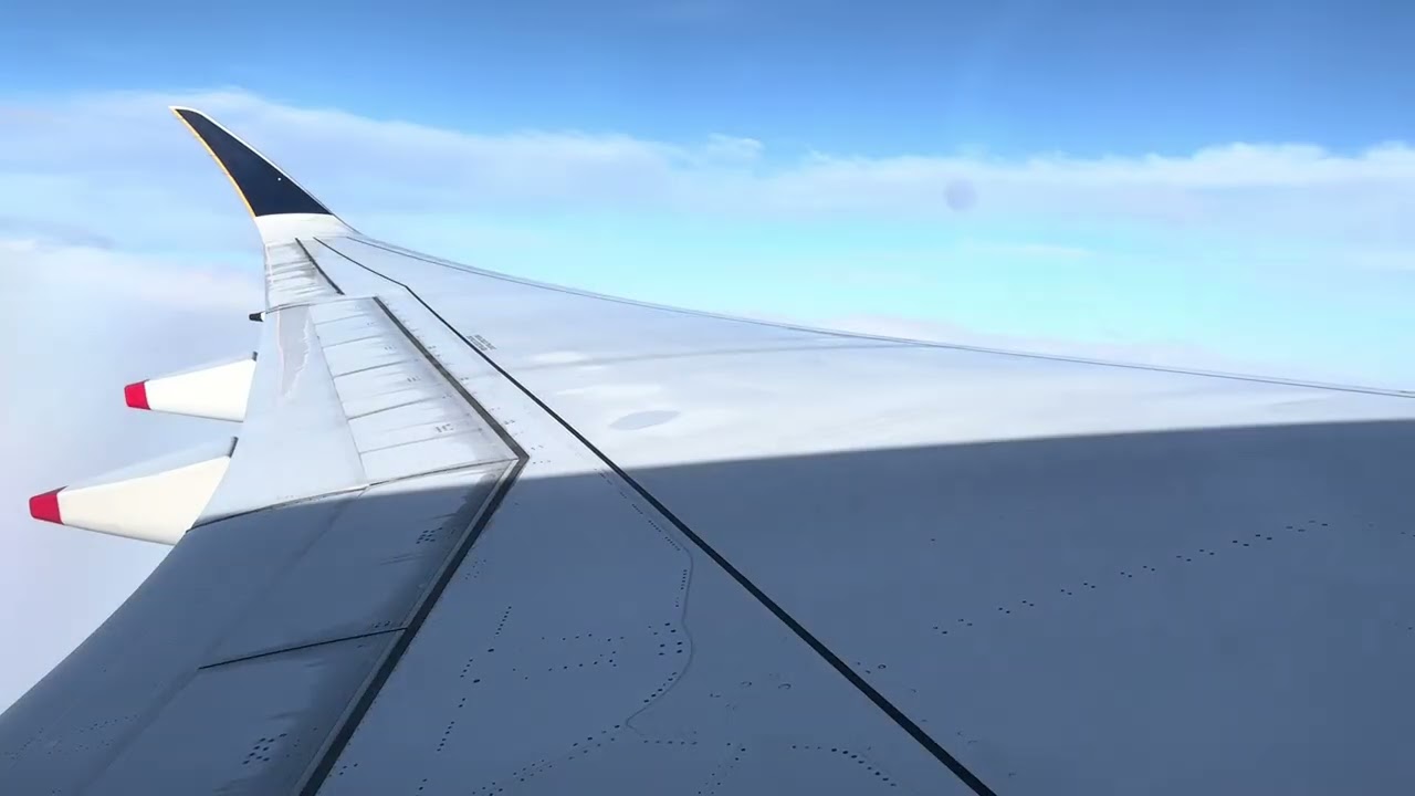 Singapore airlines a350-900 onboard departure from Manchester airport 