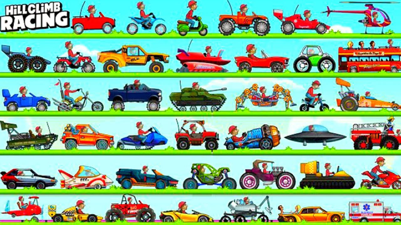 Purchasing all vehicles and Stages in Hill Climb Racing game