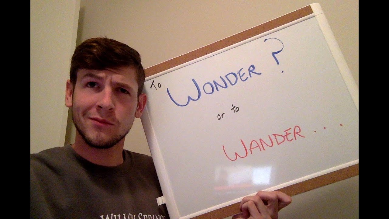Christians WONDER and WANDER