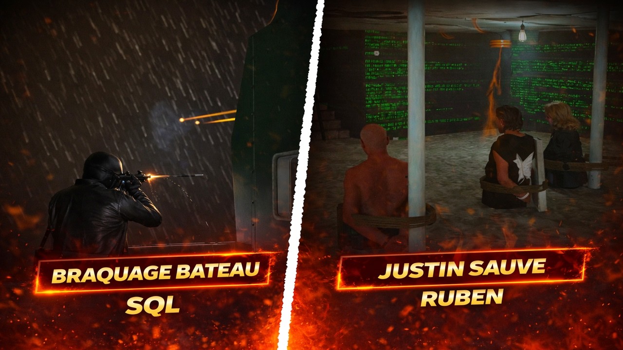 JUSTIN SAUVE RUBEN ☠️ BRAQUAGE BATEAU SQL 💥 GITAN VS CONGOLAIS 🔫 BEST OF FLASHBACK