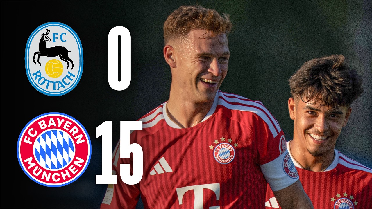 Bayern down Rottach-Egern 15-0 | FC Rottach-Egern &ndash; FC Bayern | Highlights 2026