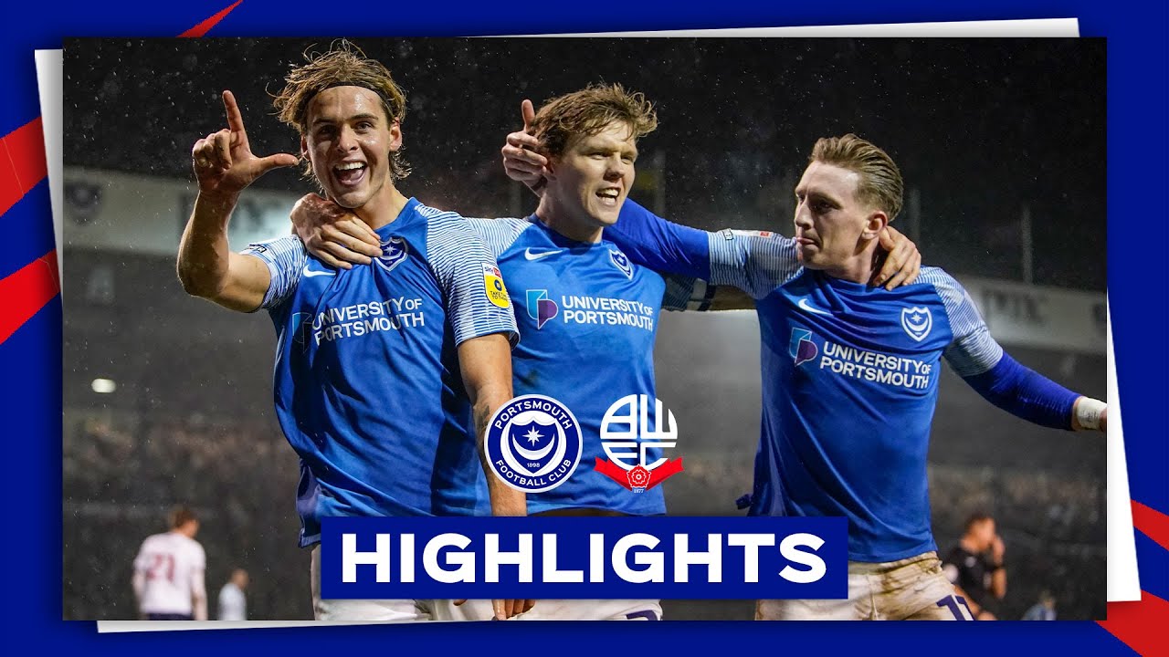 Highlights | Pompey 3-1 Bolton Wanderers