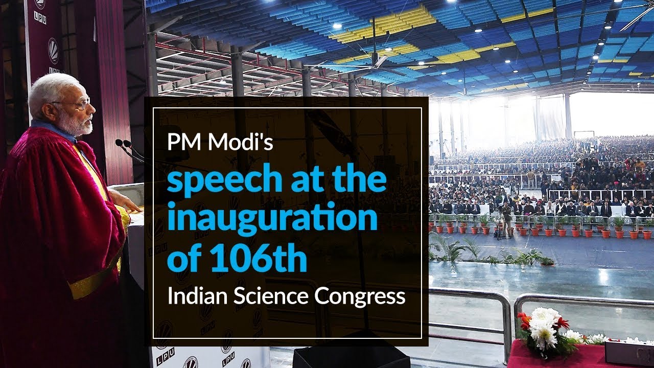 PM Modi's speech at the inauguration of 106th Indian Science Congress in Jalandhar