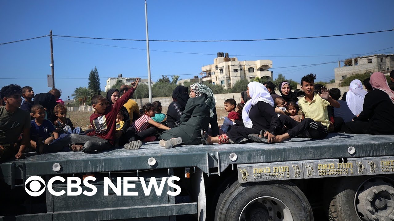 Palestinians flee northern Gaza after Israeli evacuation order