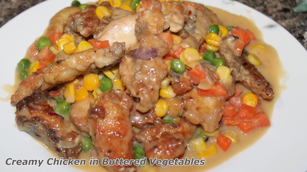 Below 100 pesos ulam || Chicken in creamy buttered vegetables.