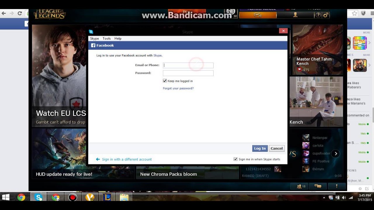 how to connect your facebook to skype