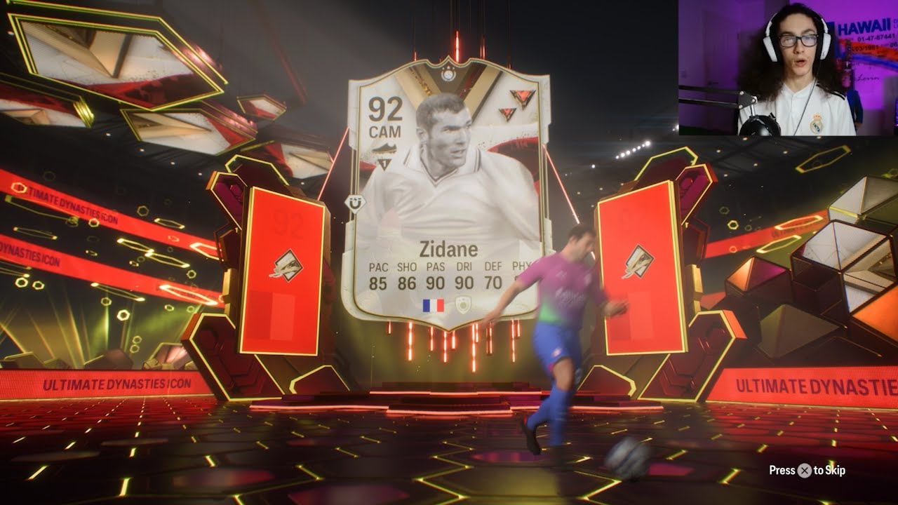 92 Zinedine Zidane - Dynasties Icon Player Review  EAFC 24