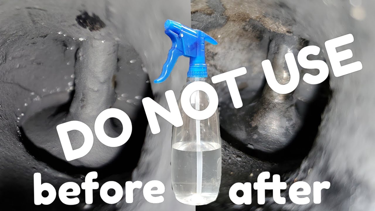 DO NOT USE water to clean inside your engine!