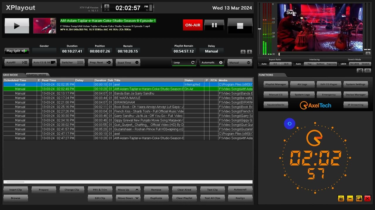 XTV PLAYOUT Ver 16.1.1 FULL VERSION  2024