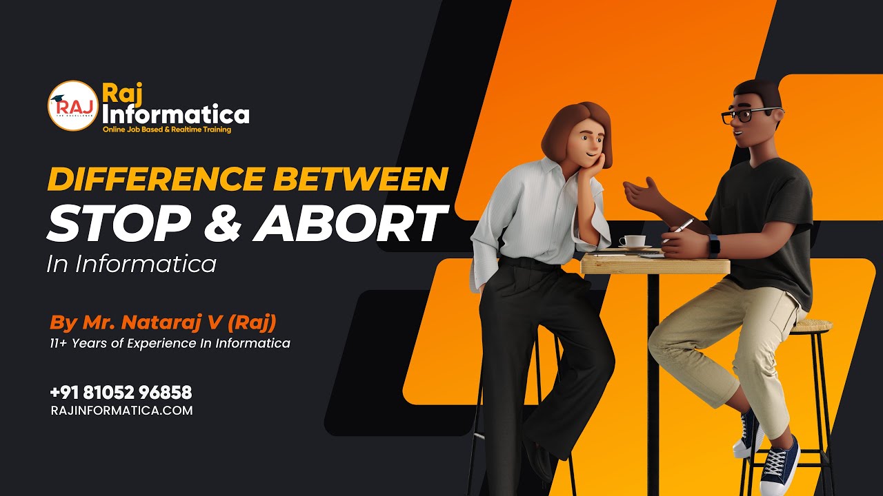 Difference Between Stop and Abort in Informatica