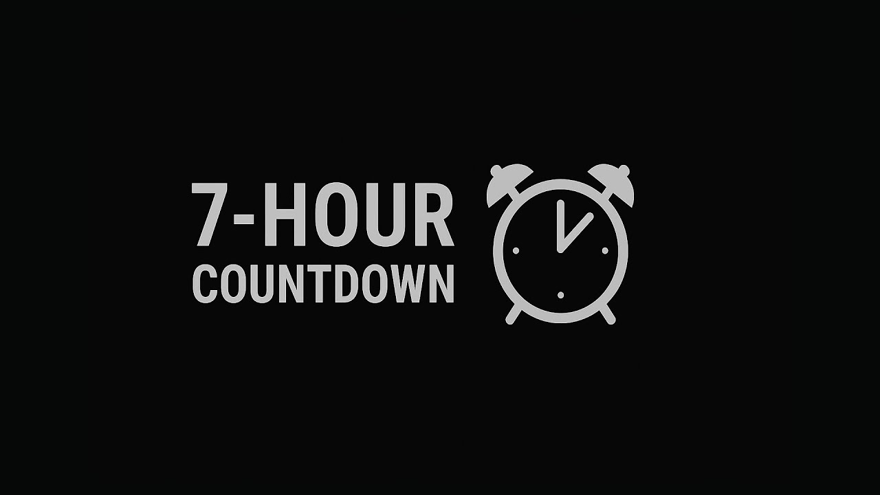 7 Hour Countdown Timer With Loud Alarm ⏱️