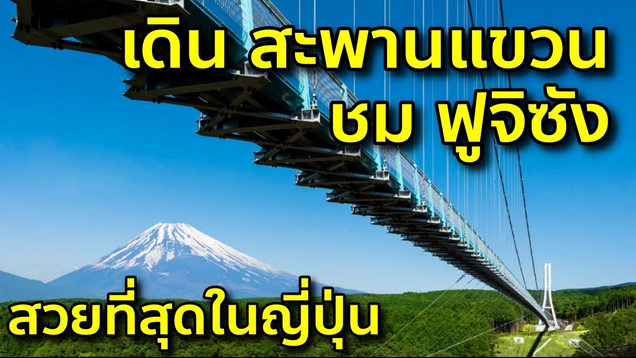 เที่ยวสะพานแขวน ชมฟูจิเต็มตา ยาวที่สุดในญี่ปุ่น เที่ยวญี่ปุ่น ชิสึโอกะ Mishima Skywalk