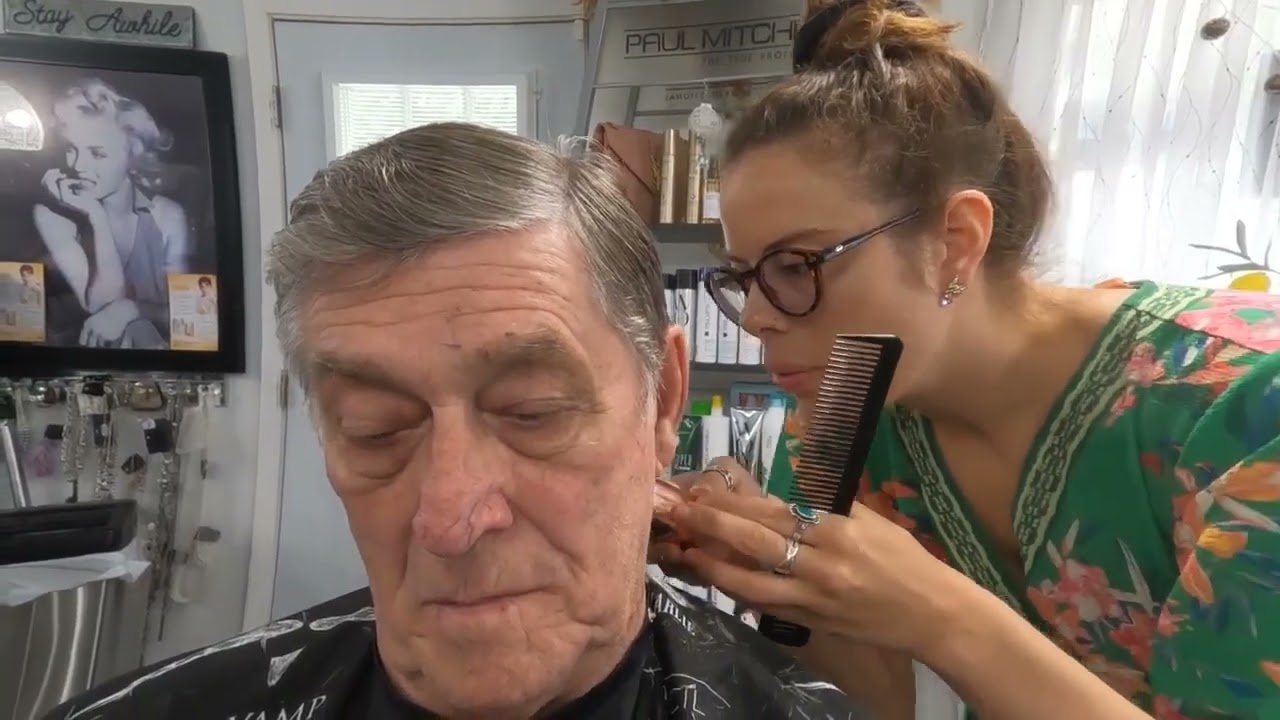 HAIRCUT WITH     BEAUTIFUL MEGAN