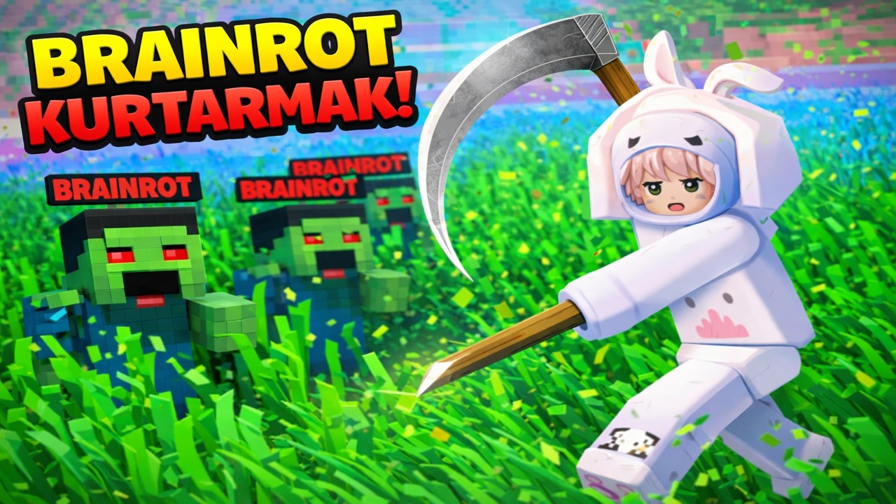 OTLARI KESEREK BRAINROT KURTARDIM! 😱 (Roblox)