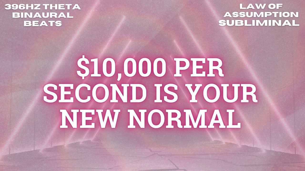 $10,000 PER SECOND is your NEW normal! 💸 You are an INSANE money magnet 💰