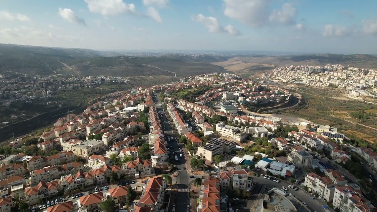 ביתר עילית צילום מהאוויר 4k