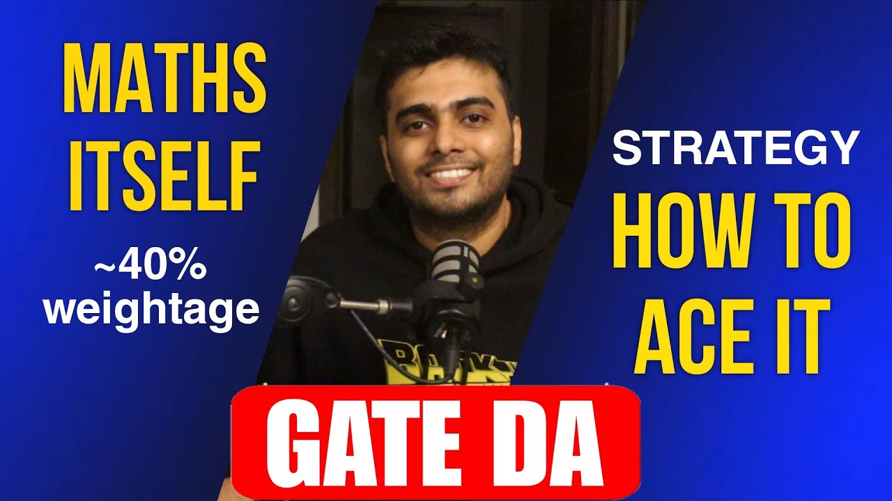GATE DA Mathematics Strategy (Score 40/40 in Mathematics)