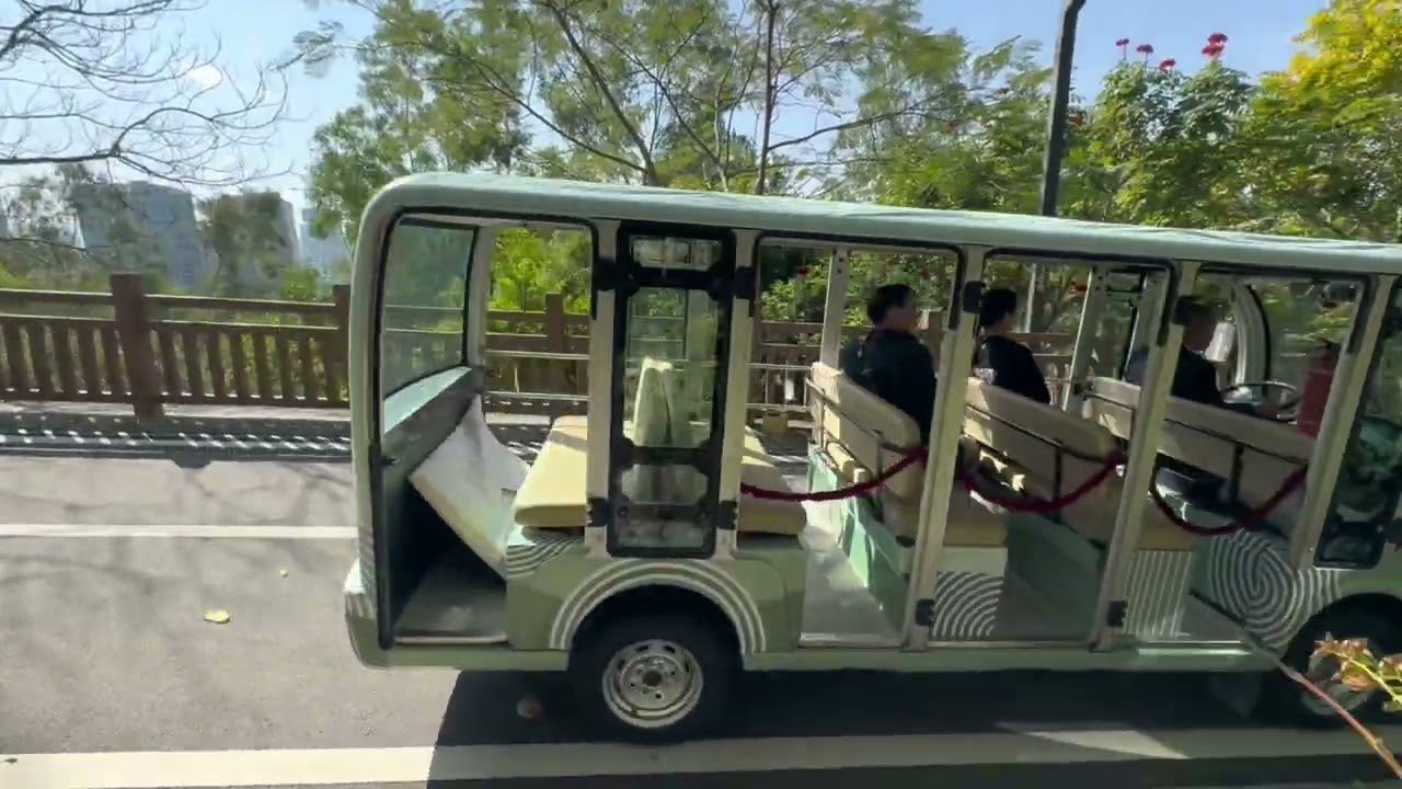 #龙城公园#观光线#电瓶车#广东绿通电动车 #电动观光车