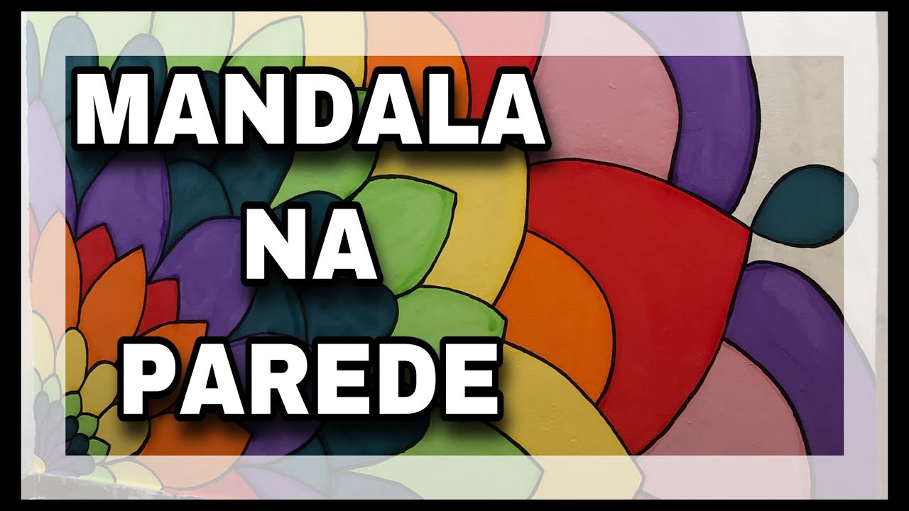 Desenhando MANDALA na parede - Meu primeiro mural l Laís Lumena