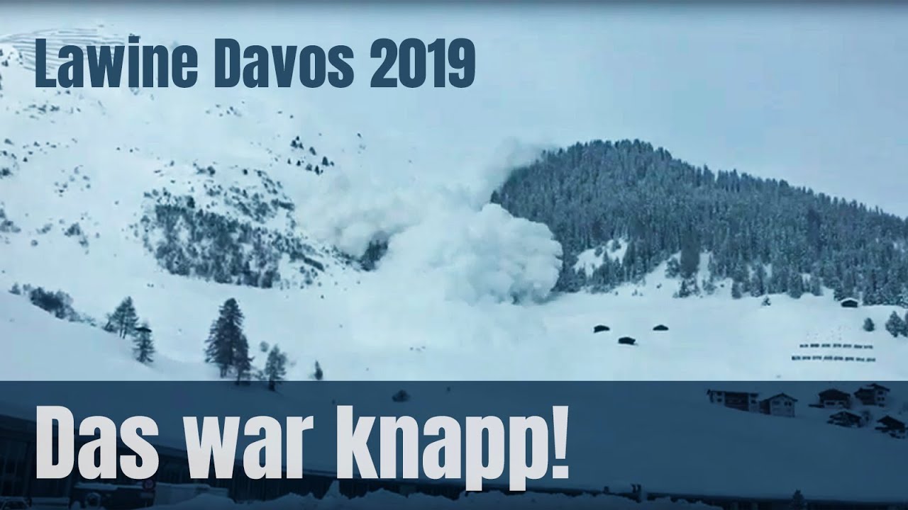 Das war knapp! Lawine in Davos 2019
