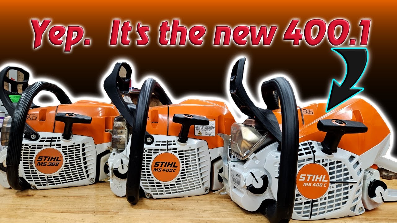 Trzy generacje kosiarek łańcuchowych Stihl 60cc 362, 400, 400.1 @Kirks_Custom_Chainsaws @Machiner...