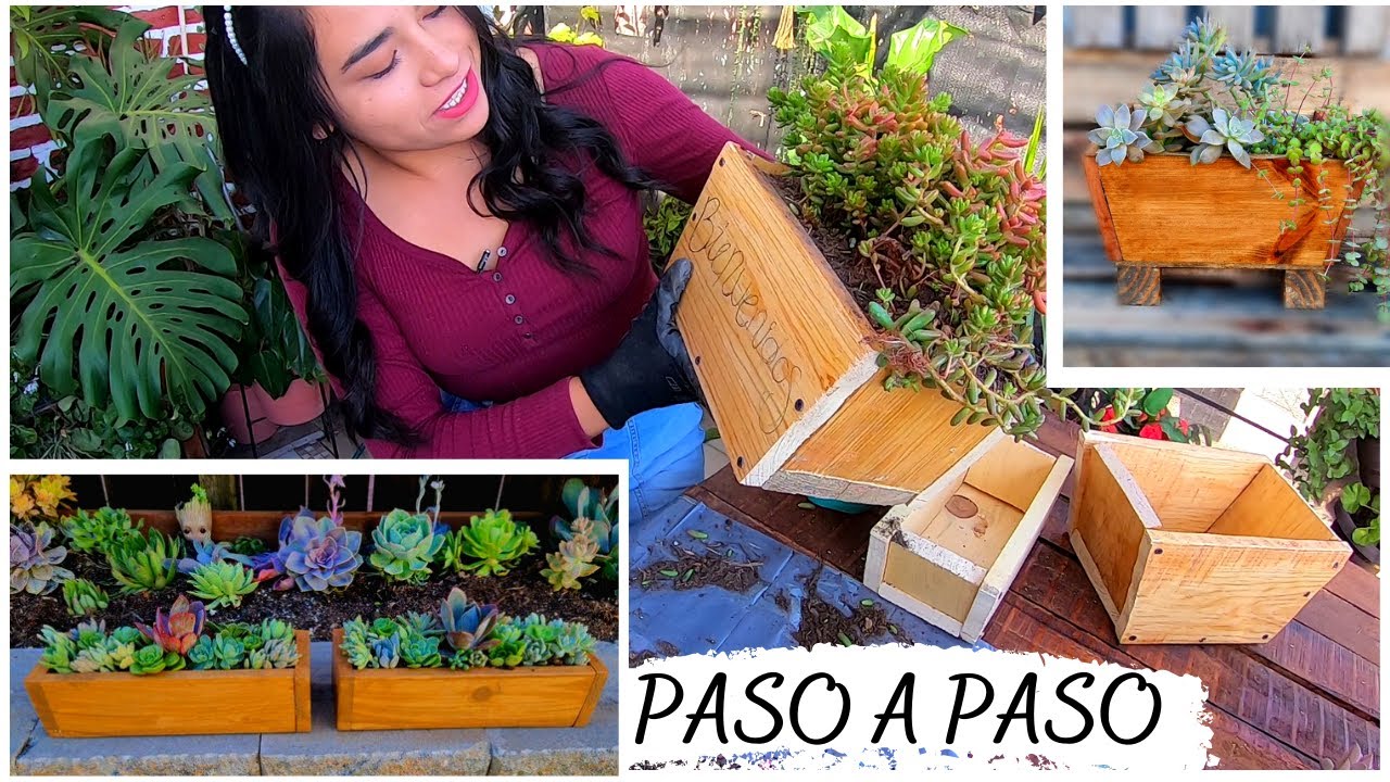 Recreamos MACETAS DE MADERA // Recicla Madera