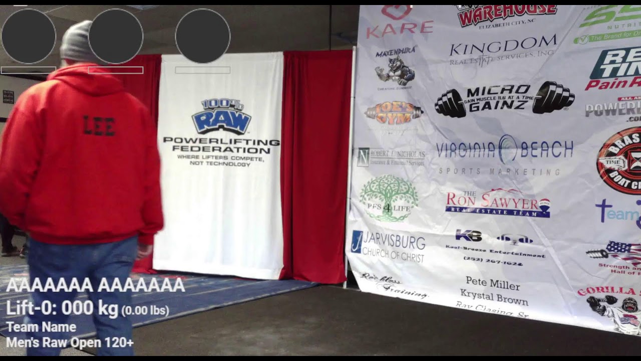 100 Percent Raw Powerlifting Live Stream
