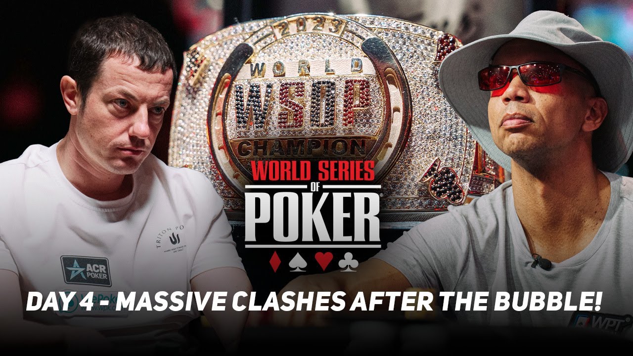 WSOP Main Event Day 4 - POST BUBBLE CLASHES with Phil Ivey & Tom Dwan