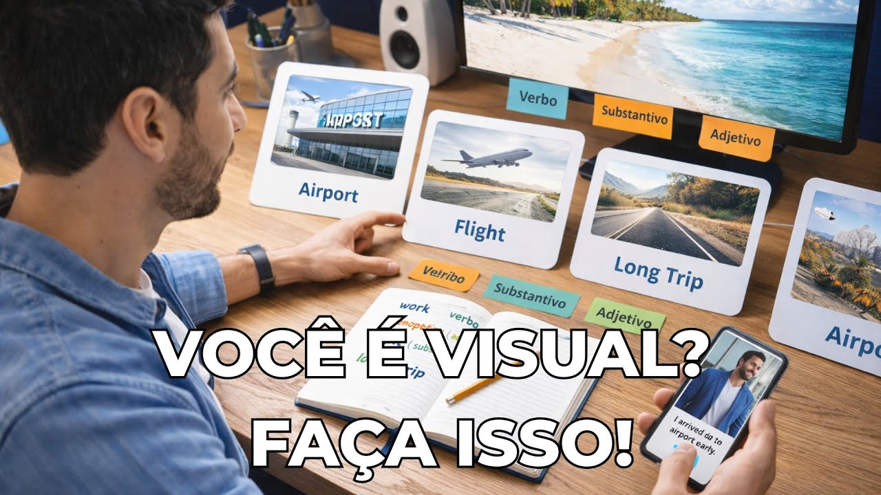 Como aprender inglês sendo uma pessoa visual | 5 estratégias simples e poderosas