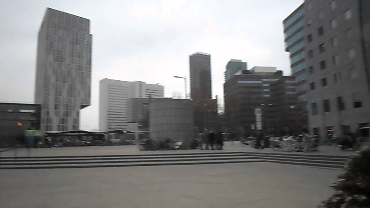 Rotterdam Markthal and Rotterdam Railway Station