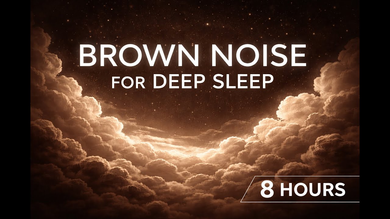 Brown Noise for Deep Sleep (8 Hours) | No Loop | Black Screen