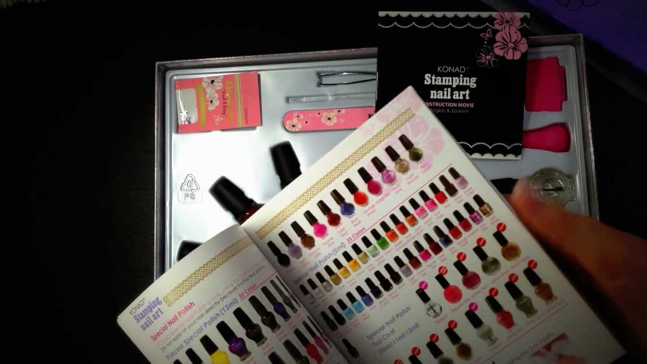KONAD Stamping Nail Art - Set A - Profi-Set (German)