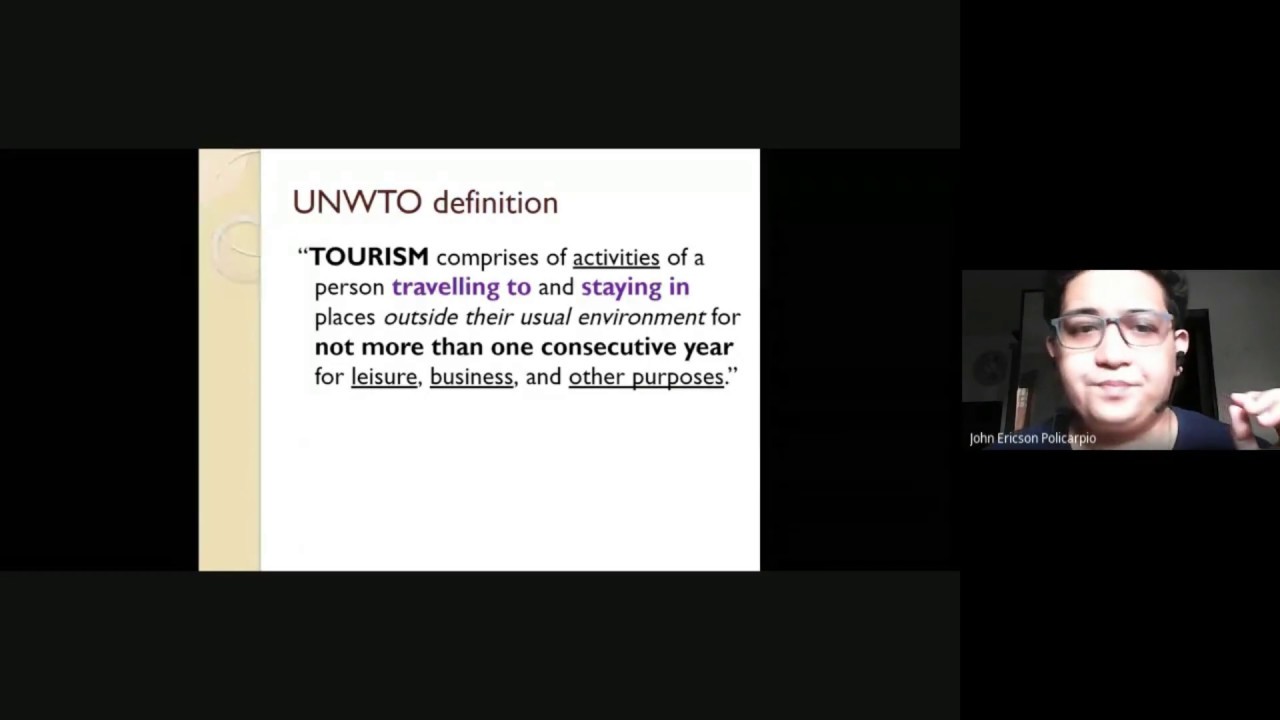 Prof. J.E.'s Lecture Series: Macro Perspective of Tourism and Hospitality